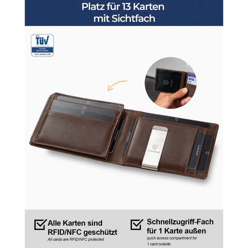 Lederhand iSlim XL, dark brown, Modern