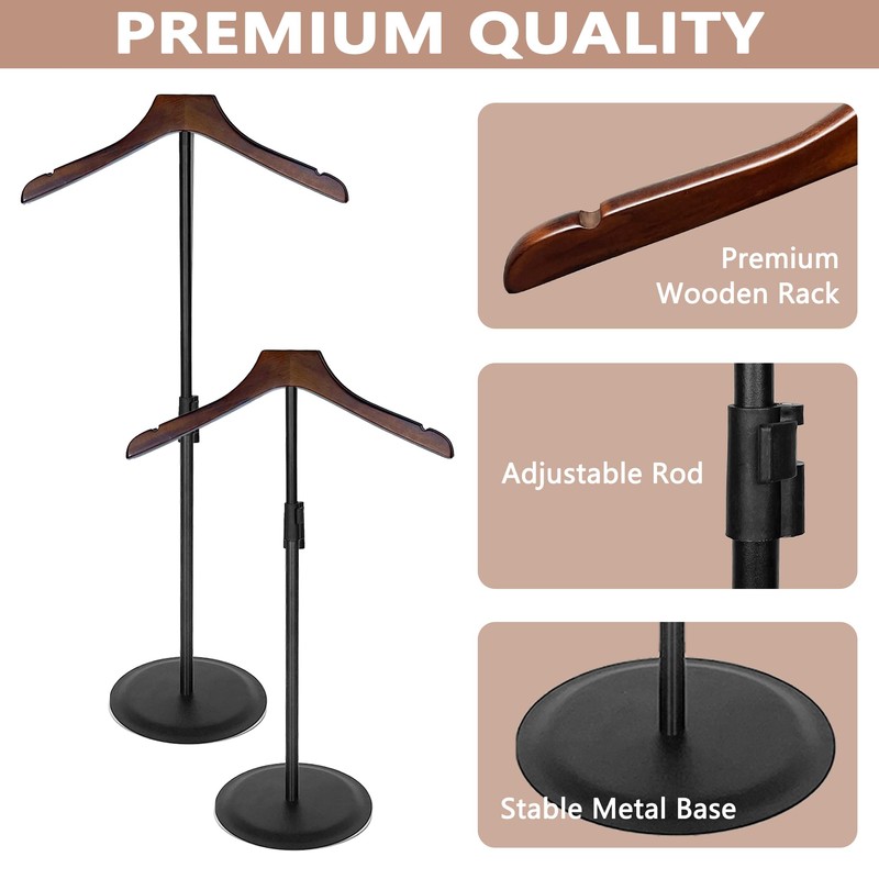 KORETECH 4 Pack Shirt Display 35" Height Adjustable Shoulder Stand
