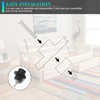 Auxazalux Futon Frame Double Roller Slider Glider Dowel Screw Frame