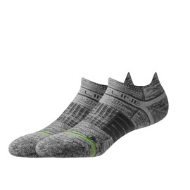 Strideline Eco | Premium Ankle Socks, Grey Free Feed, M/L (M 8-12 / W 9.5-13.5)