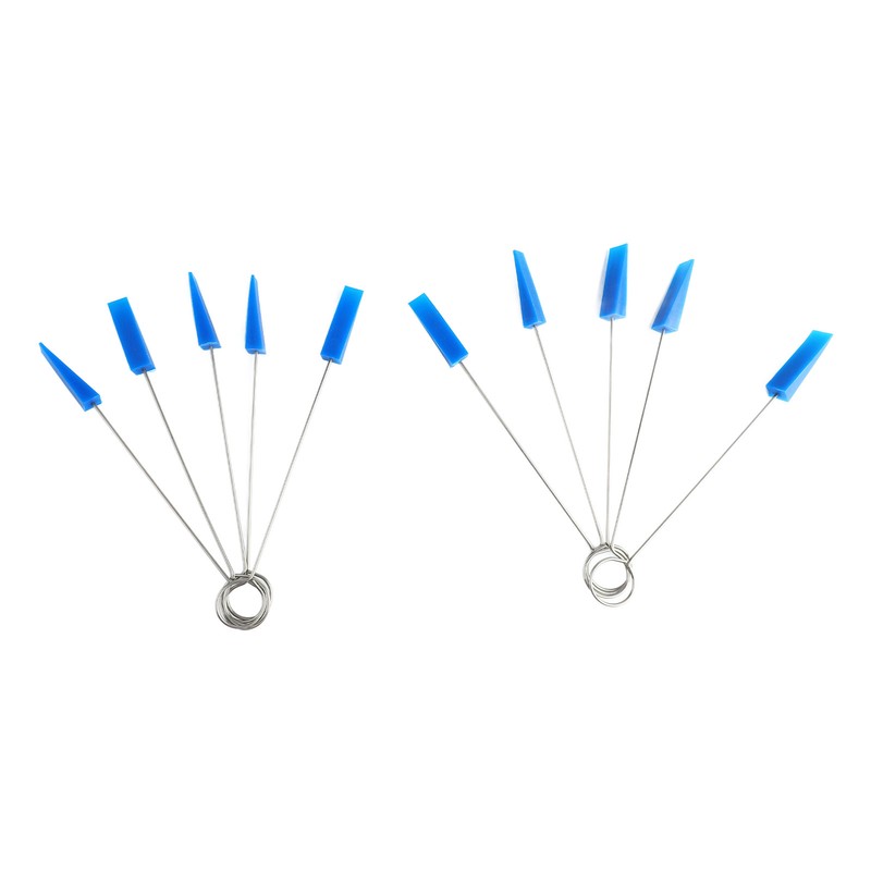 10PCS Piano Tuning Mutes Metal Handle Triangular Rubber Fixing Tool