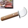 HSHQING 2Pack Adaptive Rocking Knife One-Handed Steak Cutter with Curved