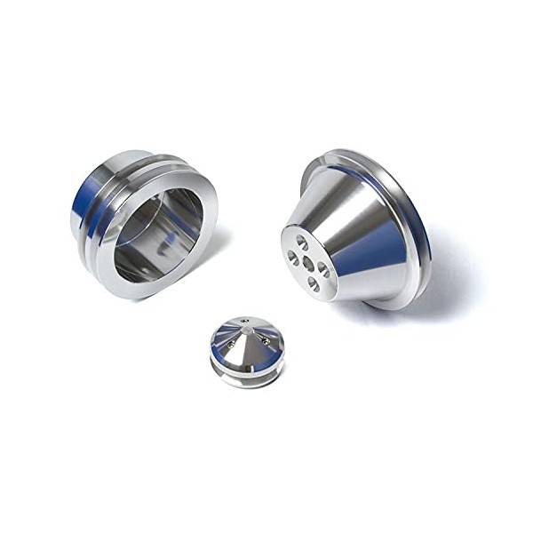 Small Block Chevy Pulley Kit, 350 V-Belt - Short Water