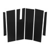 6 Pcs Side Door Window Cover Glossy Black Pillar Post