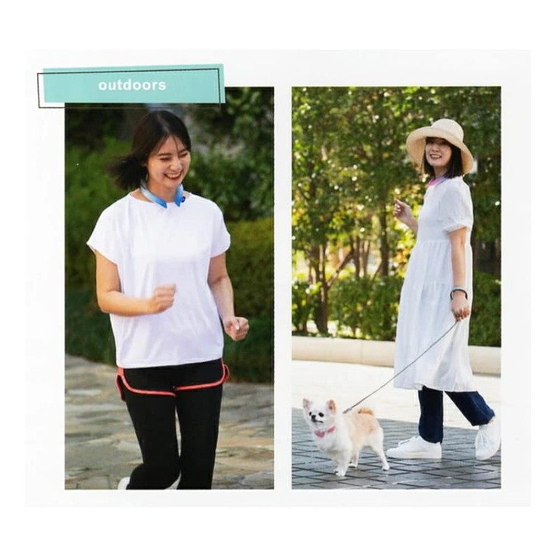 Cool Neck Band, Solid Color, Cool Ring, Heat Stroke Prevention,