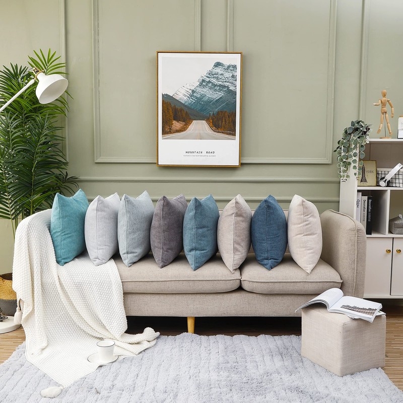 Jepeak Decorative Throw Pillow Covers Cushion Cases Pack of 2