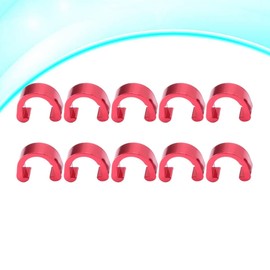 MILISTEN Pack of 10 Buckle Brake Hose Mountain Bike Cable Clamps MTB C Clips MTB C Clips C Clamps Cable Clips Bicycle Brakes Clips Clip Frame Cable Clamp Bicycle Red