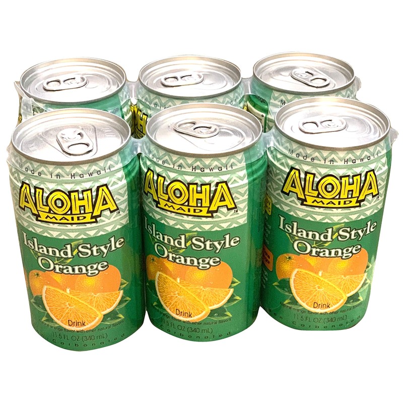 Aloha Maid Natural Drink, Island Style Orange, 11.5 Ounce (Pack