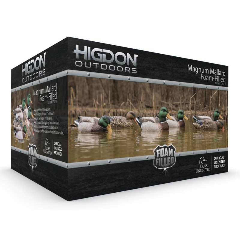 Higdon Outdoors Magnum Mallard Duck Floater Decoys | Removable Swivel