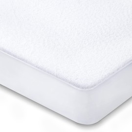 viewstar Protector de colchón Queen, funda de colchón impermeable, cama tamaño Queen, superficie de algodón refrescante transpirable, funda de protección lavable a máquina, bolsillo profundo de 18 pulgadas (60 x 80 pulgadas)