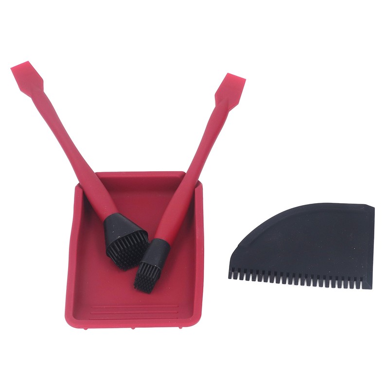 4Pcs Silicone Glue Kit 2 Brush 1 Comb and 1