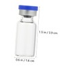 ULTECHNOVO Tinyglass Bottles for Sample Storage 50pcs Mini Vials Lab