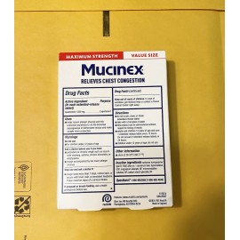 Mucinex 1200mg 12 Hour Maximum Strength Expectorant, 28ct
