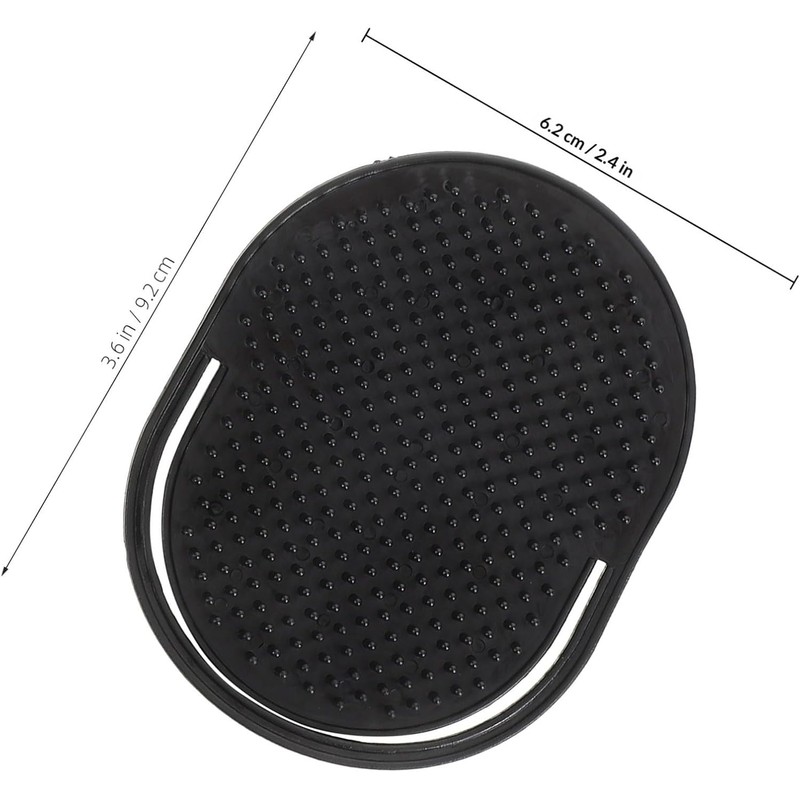 12 Piezas Peine de Masaje para Hombres Negro, Plástico, Portátil
