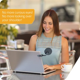 Peleg Design Watch-It – Monitor Mirror, Clip-On Cubicle, Computer Rear-View mirror, Convex for Personal Safety or Security, Cabinet Desk Rear-View Monitors Blind Spot