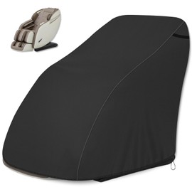 Massage chair cover, Upgraded 600D Heavy Duty Oxford Cloth, UV Protection & Windproof, Waterproof zero gravity massage chair cover Replacement Fits up to 63W x 39.5D x 55.5H inches (Black)