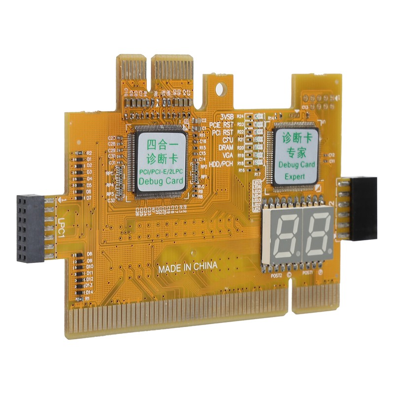 Desktop Diagnostic Card PCI PCIE 2LPC 4in1 Analyzer Motherboard 2Bit