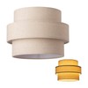 ELFCAB 3-tier Drum Lamp Shade for Pendant Lighting Floor Lamps