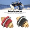 Acouto Battery Terminal Connector 2pcs 3/8in Thru Panel Battery Terminal