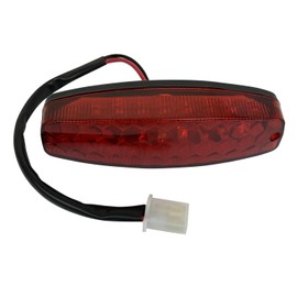 Rear Tail Brake Light for 50 cc 70CC 90 cc 110cc 125 cc Taotao SunL JCL Coolster Roketa Kazuma Chinese ATVs Quad 4 Wheeler (Red)