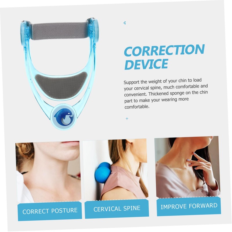 Baluue 2pcs Comfortable Neck Bracer Neck Support Adjustable Stretcher Fixing