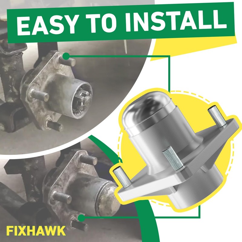 FIXHAWK Club Car DS Hub Kit,Club Car Front Wheel Hub