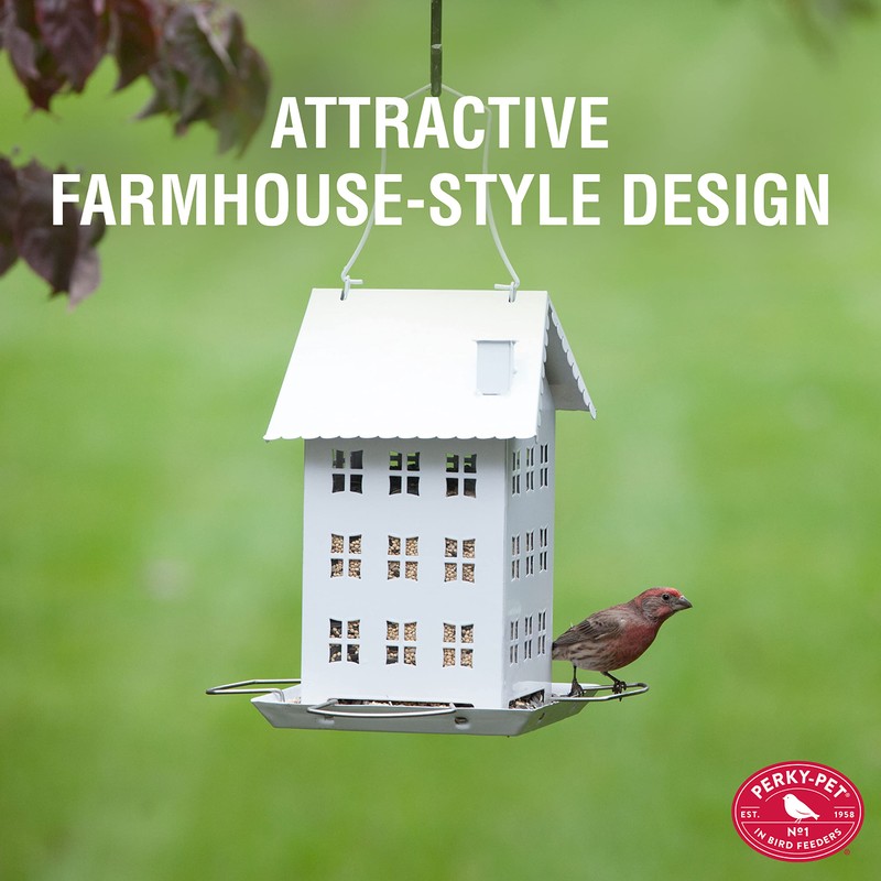 Perky-Pet Farmhouse Wild Bird Feeder - 2.8 lb Wild Bird