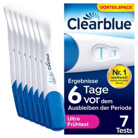 Clearblue Pregnancy Test, Ultra Early Detection, Results 6 Days Earlier, 7 Tests