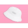 xo, Fetti Bachelorette Party Decorations White Bride Fur Bucket Hat