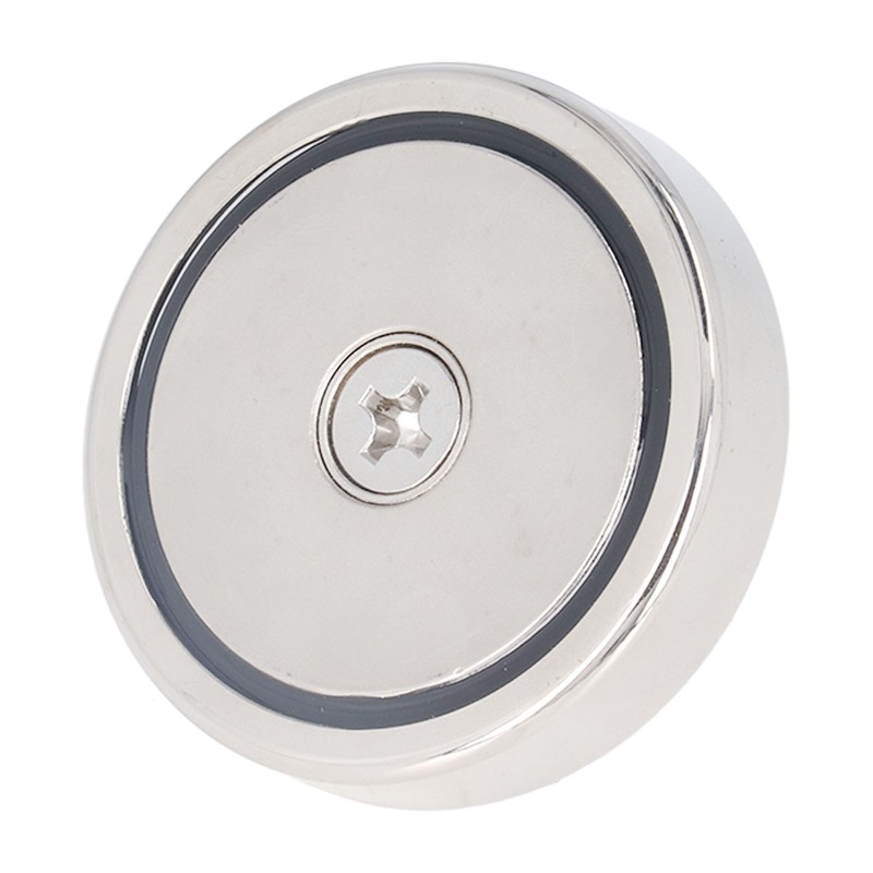 High Power Fishing Magnet NdFeB Stainless Steel Silver Neodymium Fishing