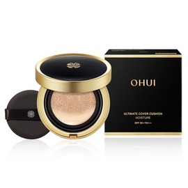 Ohui Ultimate Cover Moisture SPF50+ PA+++ Cushion Foundation 15g, 02 Honey Beige, 1 piece / 오휘 얼티밋 커버 모이스처 SPF50+ PA+++ 쿠션 파운데이션 15g, 02 허니 베이지, 1개