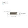 METALLIXITY 10PCS 0.4x4x15mm Stainless Steel Extension Spring Wire for Home