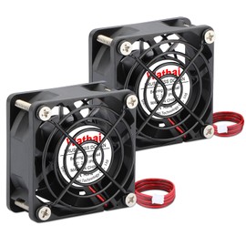 2 Pcs Wathai IP67 60mm x 25mm 24V DC Waterproof Cooling Fan Dual Ball 2 Pin for Small PC Cases, Amplifier, Terrarium DIY Cooling Ventilation Exhaust Projects