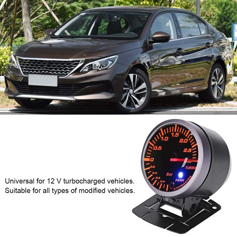Turbo Boost Gauge, DC12V 2.5 Inch 60 mm 3.0 Bar