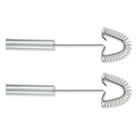 RADA Wire Stainless Steel Kitchen Whisk with Brushed Aluminum, 9-3/8 Inches, Pack of 2