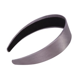 Healvian 2Pcs Wide Edge Hair Hoops Solid Color Headband for Women Elegant Creative Headdress Grey for Parties Birthdays and Cosplay Events