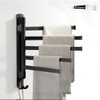 Swivel Towel Racks for Bathroom/Kitchen, Wall Mounted No Drill Heavy