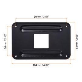 QUARKZMAN AM5 Backplane CPU Cooling Mount Heatsink Bracket Durable Fan Cooling Mounting Plate Yellow Black for AM5 Motherboard Socket with 4 Screws