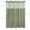 SORTTO No Hook Shower Curtain with Snap in Liner Set