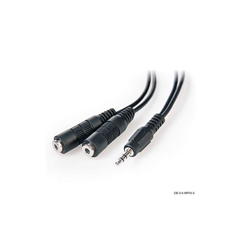 Connect 3.5 mm Stereo Audio Male to 2 X 3.5