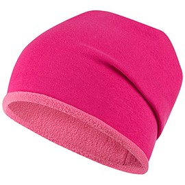 Smarilla Winter Hat Girls Children's Beanie Fleece Lined, Dark pink