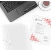 100 fundas de plástico transparente para documento protectores transparentes de