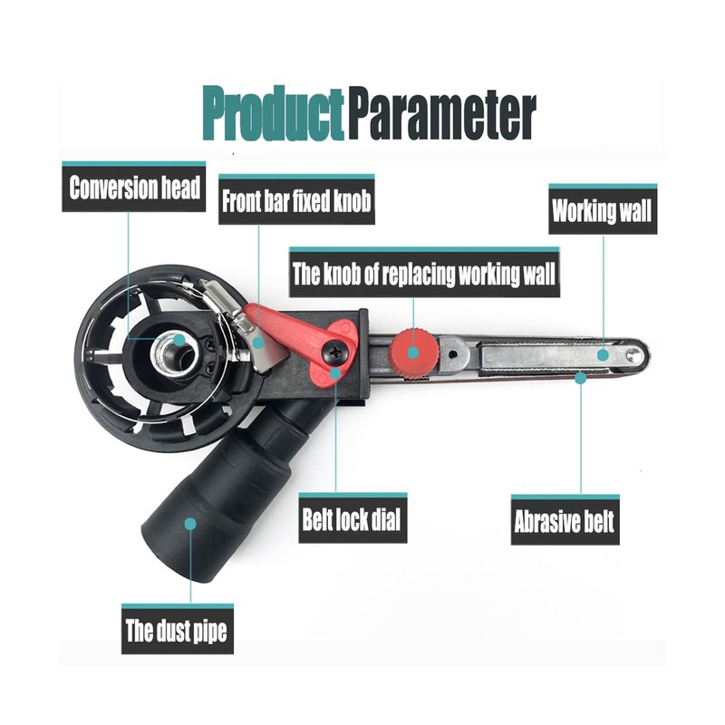 Belt Sander Adapter for Angle Grinder, M10 Belt Sander Attachment,