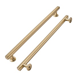 khtumeware 5 Pack 12 Inch(305mm) Champagne Bronze Cabinet Pulls Kitchen Solid Heavy Duty Satin Brass Cabinet Pulls Kitchen Cabinet Hardware for Cupboard Drawer Handles Dresser Pulls