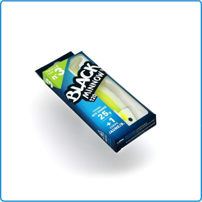 Fiiish Black Minnow 120mm Combo (Rigged and Ready) 25g Fluo