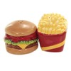 New! 4" Burger and Fries Magnetic Salt and Pepper Shakers