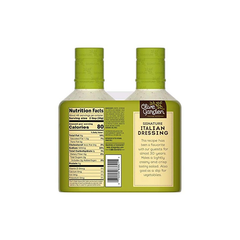 Olive Garden Signature Italian Dressing (4 Pack of 24oz)