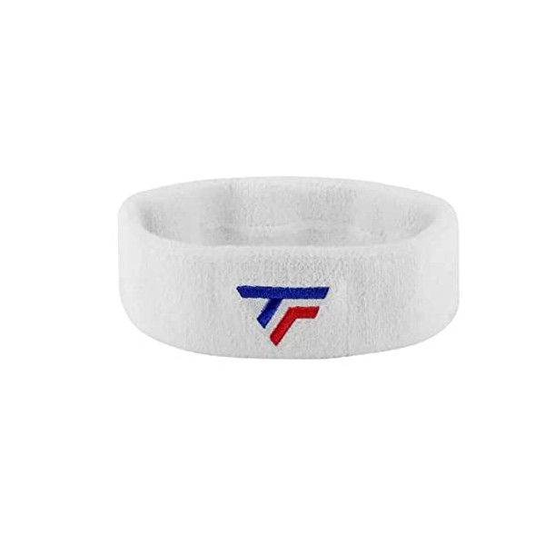 Tecnifibre Headband Headband, White, Blister d'une pièce