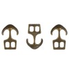 Paracord Planet Two Hole Clasps – Anchor, Bronze (25 Pack)