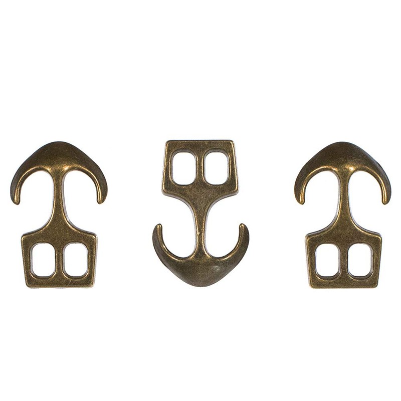 Paracord Planet Two Hole Clasps – Anchor, Bronze (25 Pack)